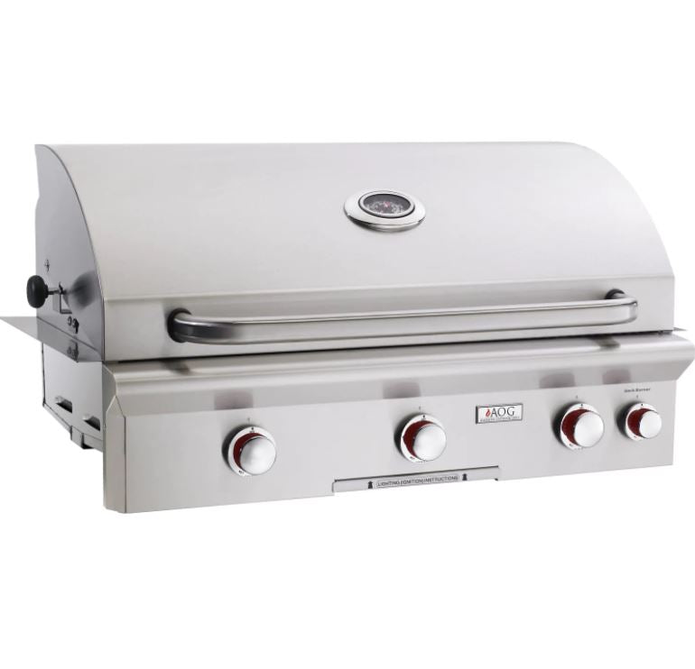 American Outdoor Grill T-Series 36-Inch 3-Burner Built-In Natural Gas Grill With Rotisserie - 36NBT