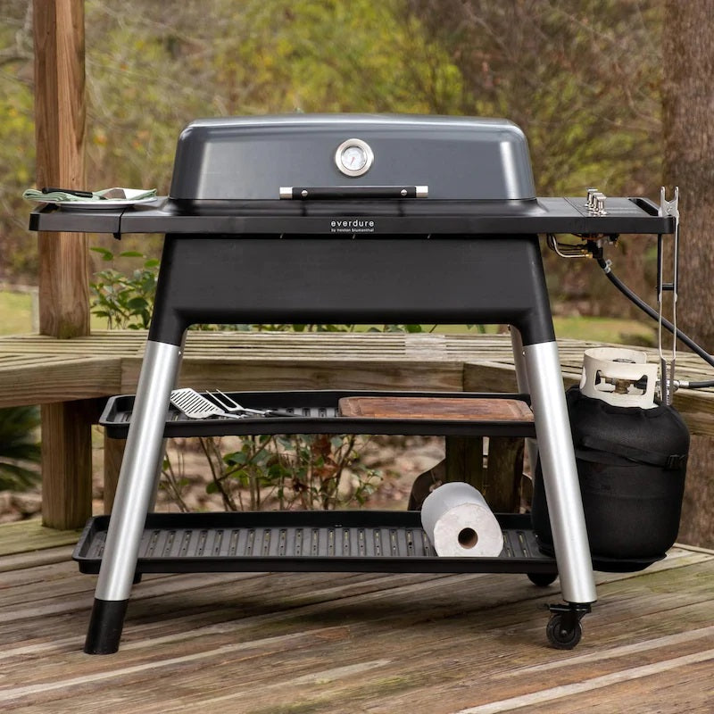 Everdure By Heston Blumenthal FORCE 48-Inch 2-Burner Propane Gas Grill With Stand - Graphite - HBG2GUS