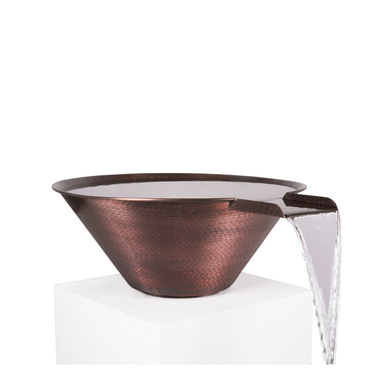 The Outdoor Plus Cazo Hammered Copper Water Bowl 24/30/36 inches