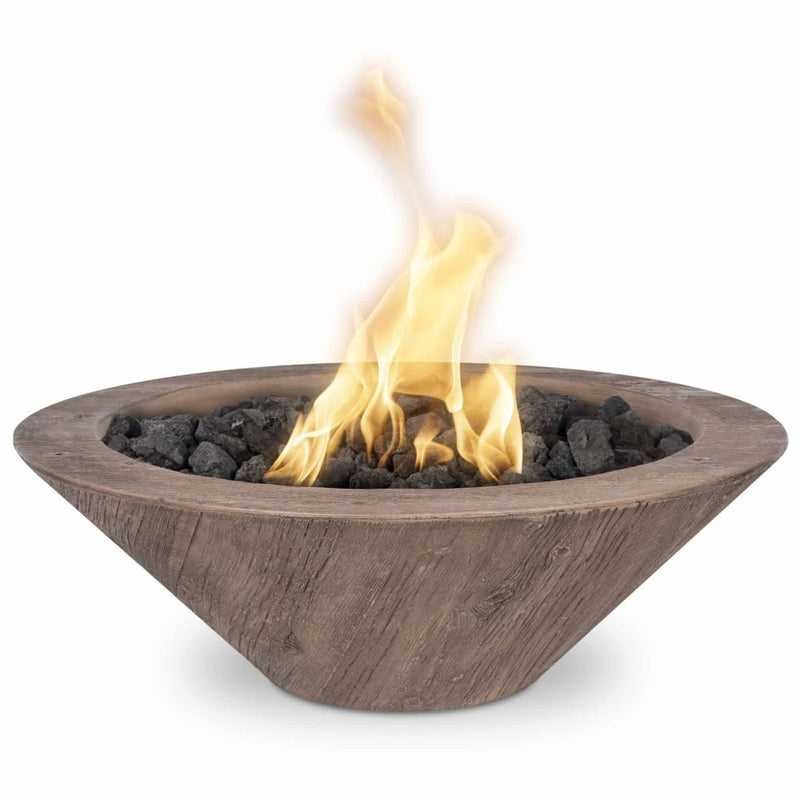 The Outdoor Plus Cazo Wood Grain Fire Bowl 24 inches