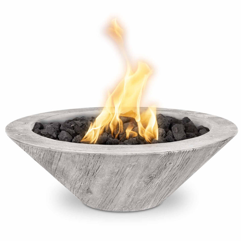 The Outdoor Plus Cazo Wood Grain Fire Bowl 24 inches