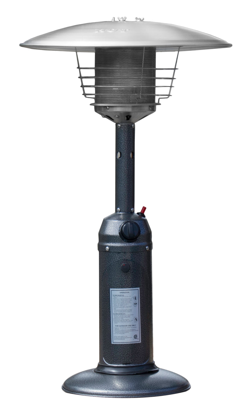 AZ Patio Heaters | Outdoor Tabletop Patio Heater - Hammered Silver Finish