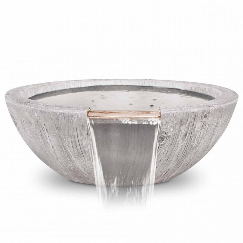 The Outdoor Plus Sedona Wood Grain Water Bowl 27 inches