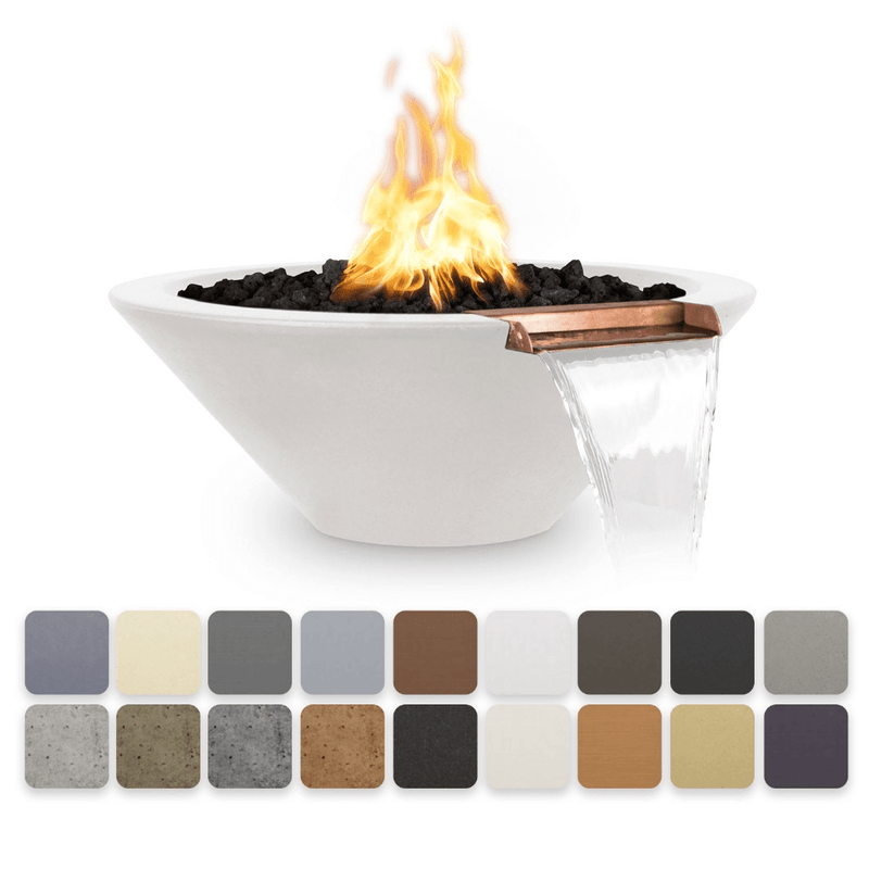 The Outdoor Plus Cazo GFRC Fire & Water Bowl 36 inches