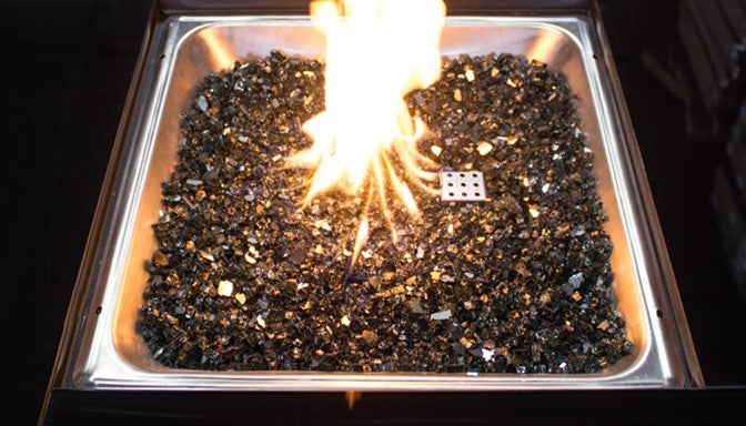 AZ Patio Heaters | Reflective Fire Glass - Black