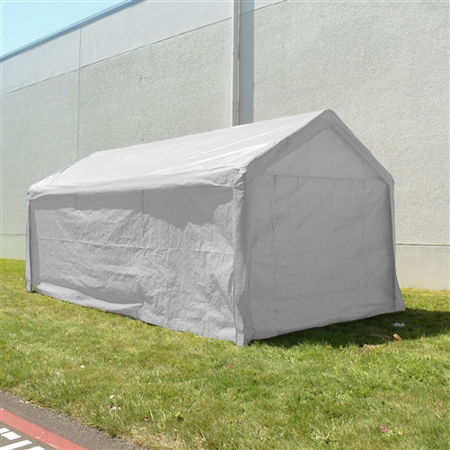 Aleko Heavy Duty Outdoor Canopy Carport Tent - 10 X 20 FT - White