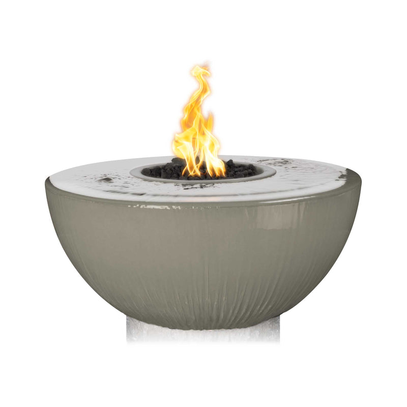 The Outdoor Plus Sedona 360° Spill GFRC Fire and Water Bowl 38 inches