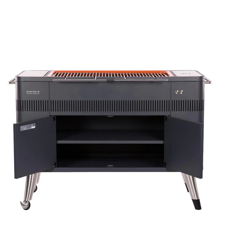 Everdure By Heston Blumenthal HUB 54-Inch Charcoal Grill With Rotisserie & Electronic Ignition - HBCE2BUS