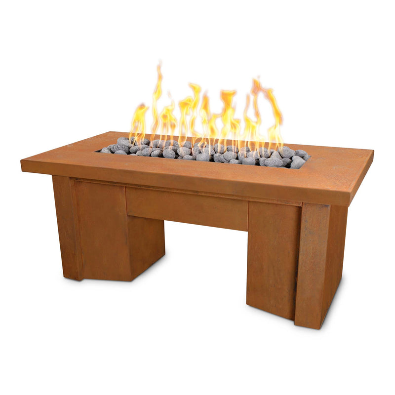 The Outdoor Plus Alameda Corten Steel Fire Table 60/78 inches