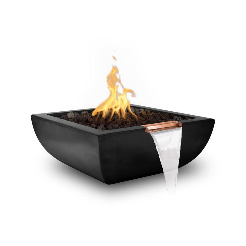 The Outdoor Plus Avalon GFRC Fire and Water Bowl 36 inches