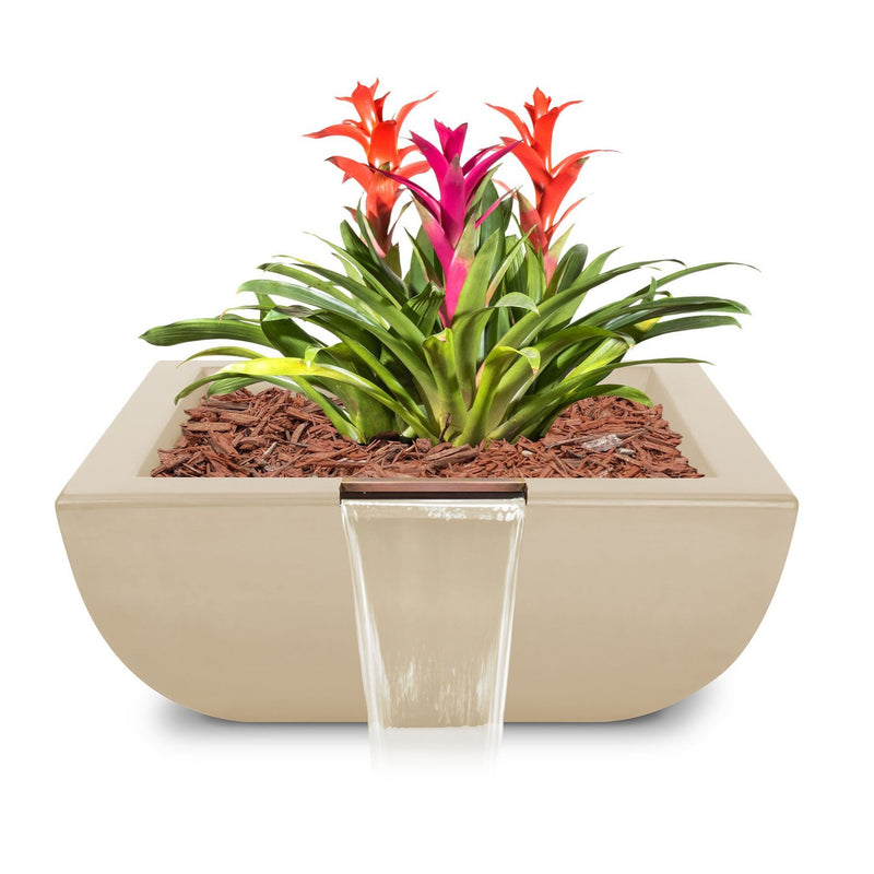 The Outdoor Plus Avalon GFRC Planter Bowl with Water 24/30/36 inches