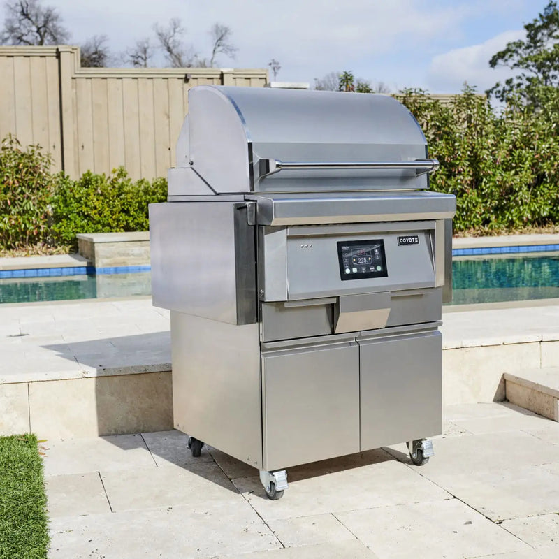 Coyote 28" Built-in Freestanding Pellet Grill with Cart