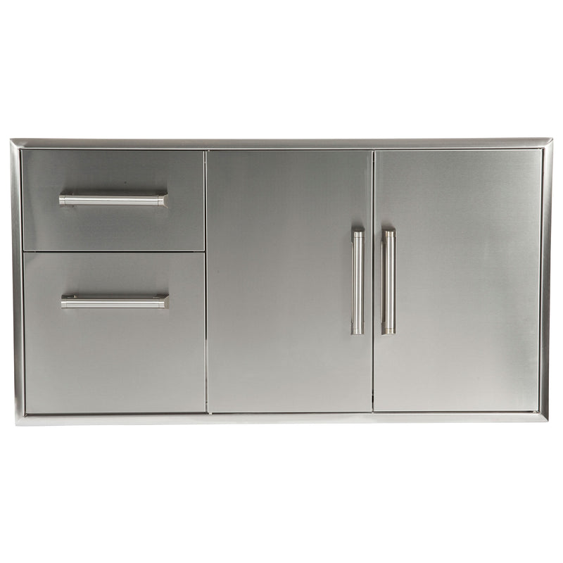 Combo Drawers: Two Drawer Cabinet + Double Access Doors