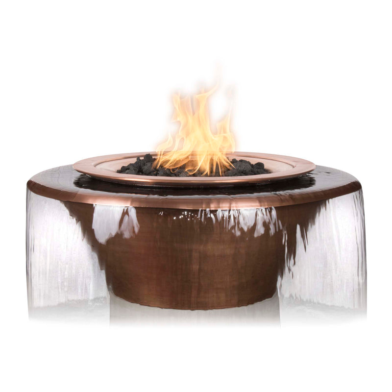The Outdoor Plus Cazo Copper 360° Fire & Water Bowl 30/36 inches