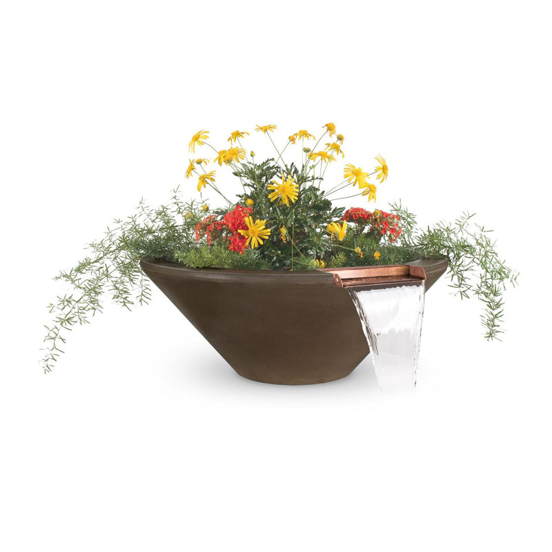The Outdoor Plus Cazo GFRC Planter Bowl with Water 24/31/36/48 inches