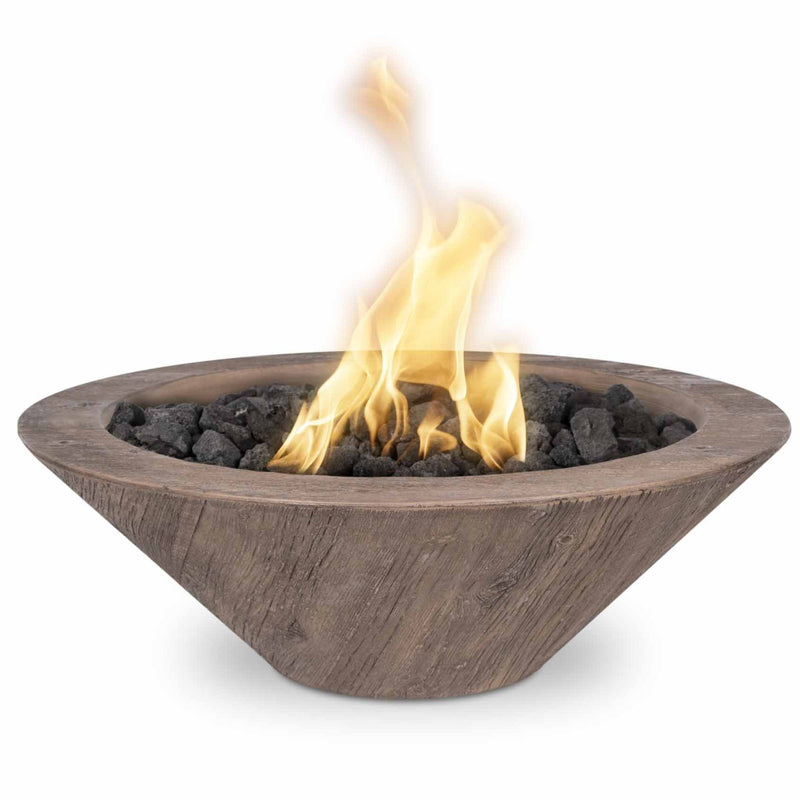 The Outdoor Plus Cazo Wood Grain Fire Bowl 32 inches