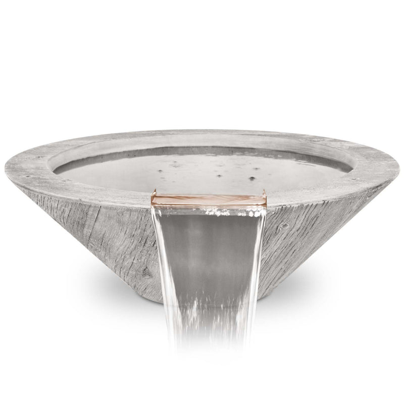 The Outdoor Plus Cazo Wood Grain Water Bowl 24/32 inches