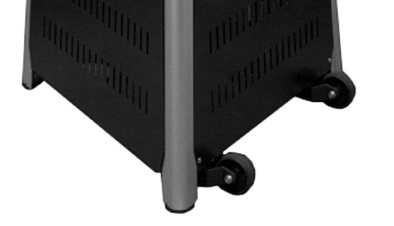 AZ Patio Heaters | Commercial Triangle Glass Tube Heater-Matte Black, Tall