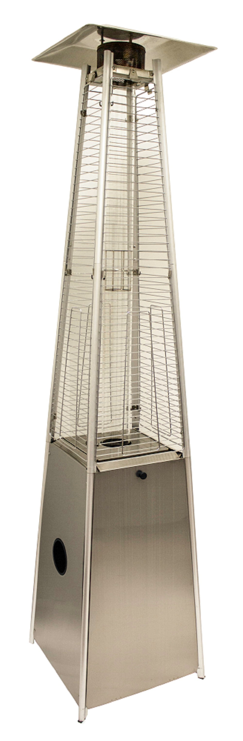 AZ Patio Heaters | Commercial Triangle Glass Tube Heater-Stainless Steel, Tall
