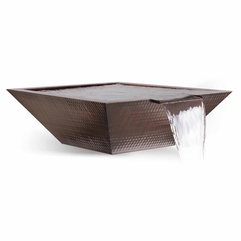 The Outdoor Plus Maya Hammered Copper Water Bowl 24/30/36 inches