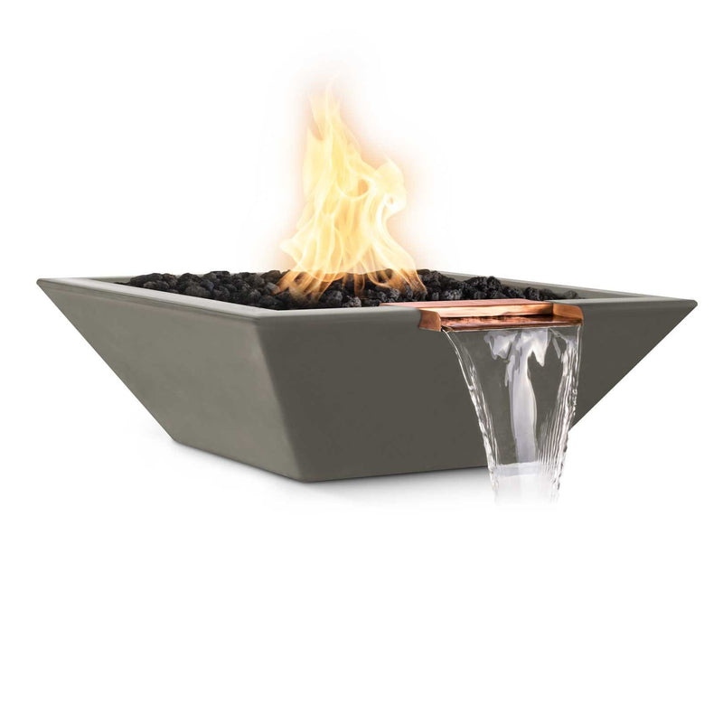 The Outdoor Plus Maya GFRC Fire and Water Bowl 24 inches