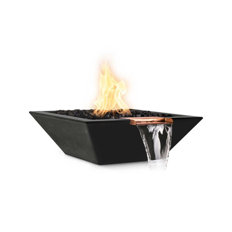The Outdoor Plus Maya GFRC Fire and Water Bowl 36 inches