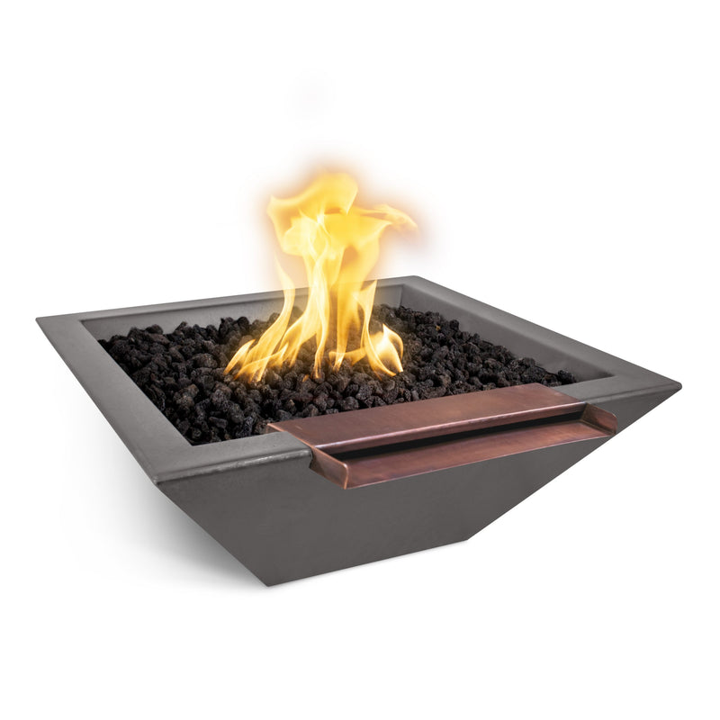 The Outdoor Plus Maya GFRC Fire and Wide Spill Water Bowl 24 inches