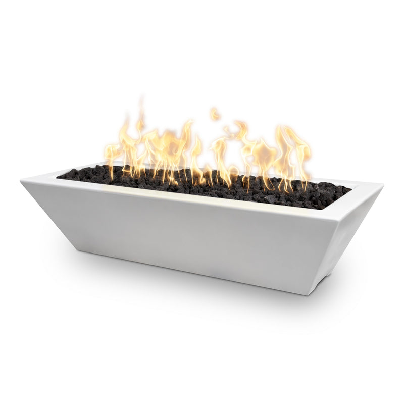 The Outdoor Plus Linear Maya GFRC Fire Bowl 48 inches X 20 inches