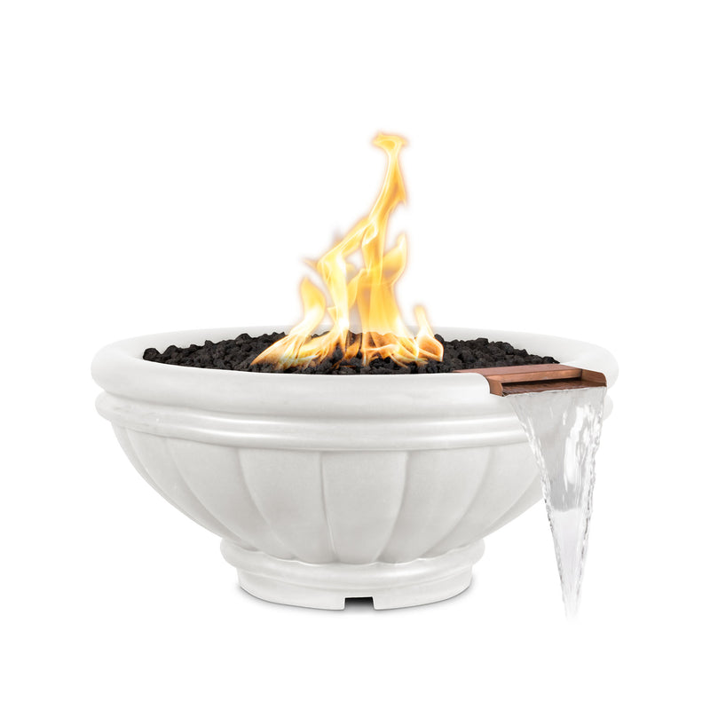 The Outdoor Plus Roma GFRC Concrete Fire & Water Bowl 36 inches