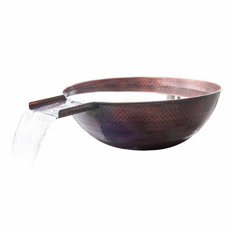 The Outdoor Plus Sedona Hammered Copper Water Bowl 27 inches
