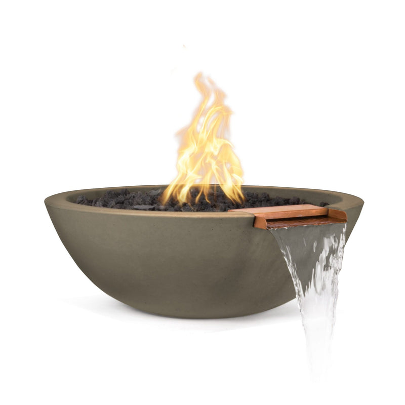The Outdoor Plus Sedona GFRC Fire and Water Bowl 27 inches
