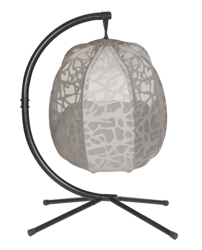 HANGING EGG PATIO CHAIR W/STAND BRANCH
